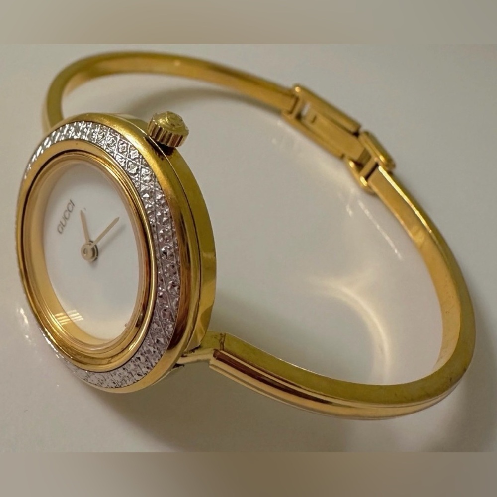 Rare~Gucci *Diamond-Cut* Bezel (ONLY) For Watch 1100/11/12.2/1200